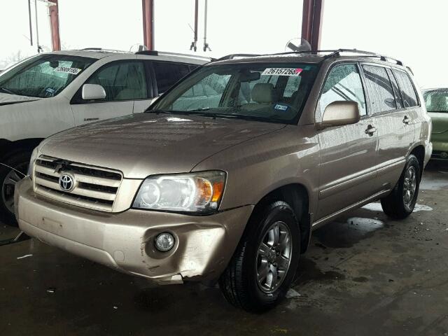 JTEGP21A870132510 - 2007 TOYOTA HIGHLANDER GOLD photo 2