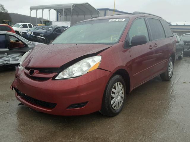 5TDZA23C06S543120 - 2006 TOYOTA SIENNA CE MAROON photo 2