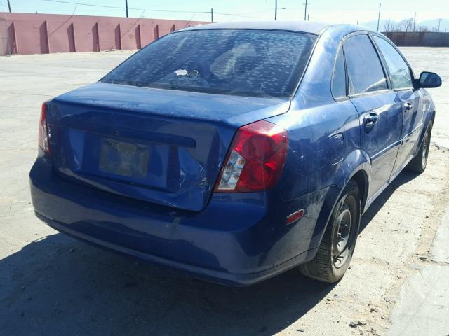 KL5JD56Z36K431950 - 2006 SUZUKI FORENZA BLUE photo 4