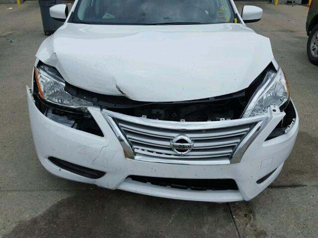 3N1AB7AP4FY263418 - 2015 NISSAN SENTRA S/S WHITE photo 10