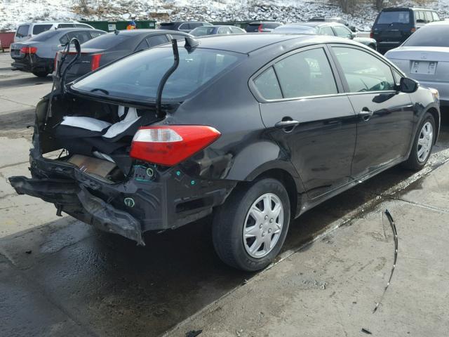 KNAFX4A64F5391369 - 2015 KIA FORTE LX BLACK photo 4