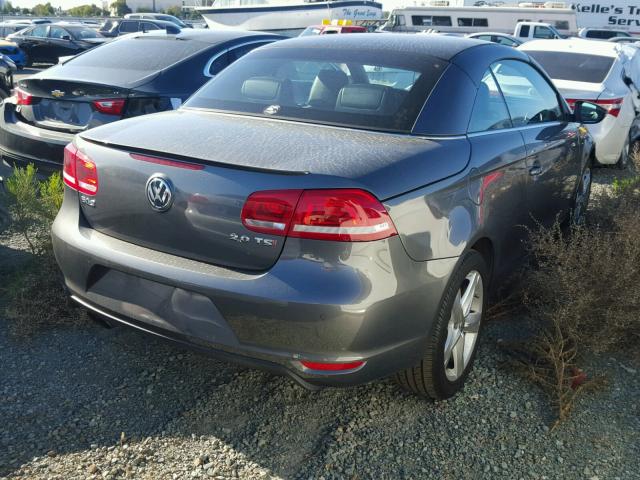 WVWFW7AH4CV021995 - 2012 VOLKSWAGEN EOS LUX Графитовый фото 4