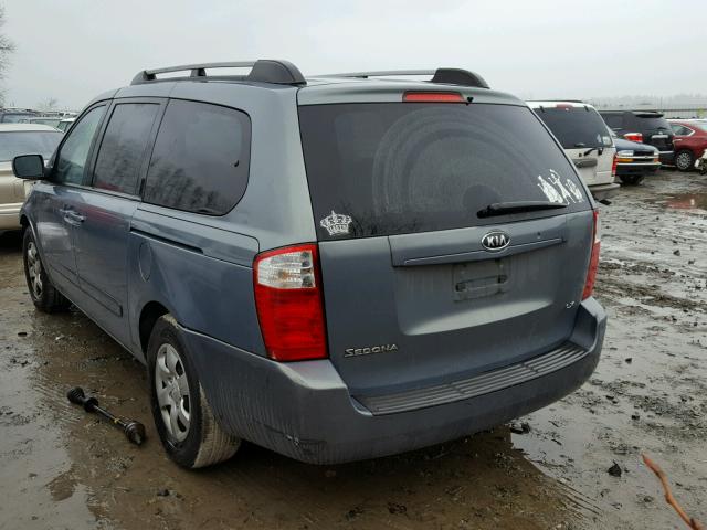 KNDMB233486241839 - 2008 KIA SEDONA EX GRAY photo 3