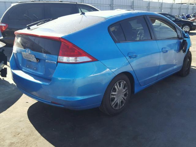 JHMZE2H37BS008377 - 2011 HONDA INSIGHT BLUE photo 4