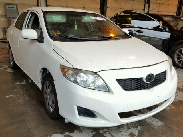 1NXBU40E69Z029262 - 2009 TOYOTA COROLLA BA WHITE photo 1