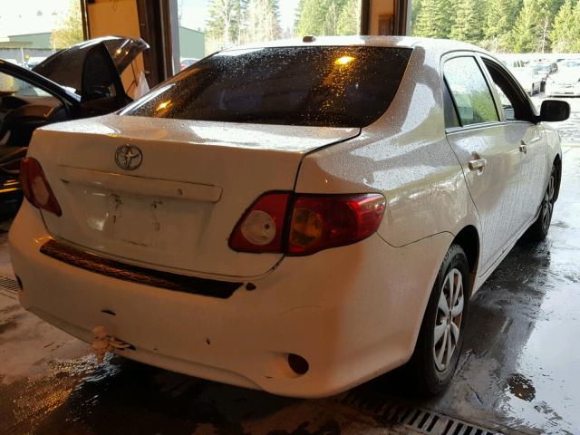 1NXBU40E69Z029262 - 2009 TOYOTA COROLLA BA WHITE photo 4