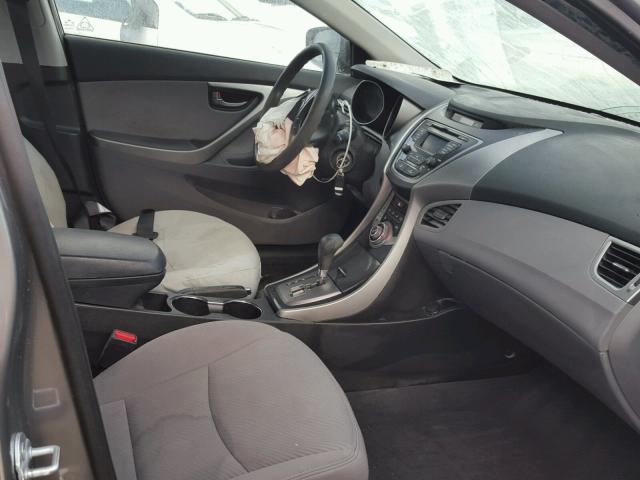 5NPDH4AE8DH396666 - 2013 HYUNDAI ELANTRA GL GRAY photo 5