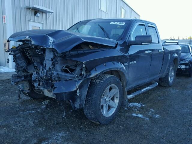 1D7RV1GT8AS149105 - 2010 DODGE RAM 1500 BLACK photo 2