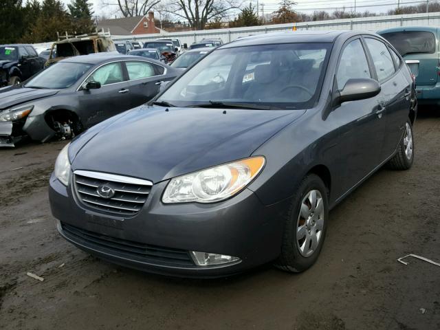 KMHDU46D37U212588 - 2007 HYUNDAI ELANTRA GL SILVER photo 2