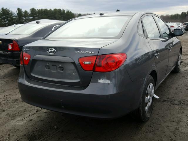 KMHDU46D37U212588 - 2007 HYUNDAI ELANTRA GL SILVER photo 4