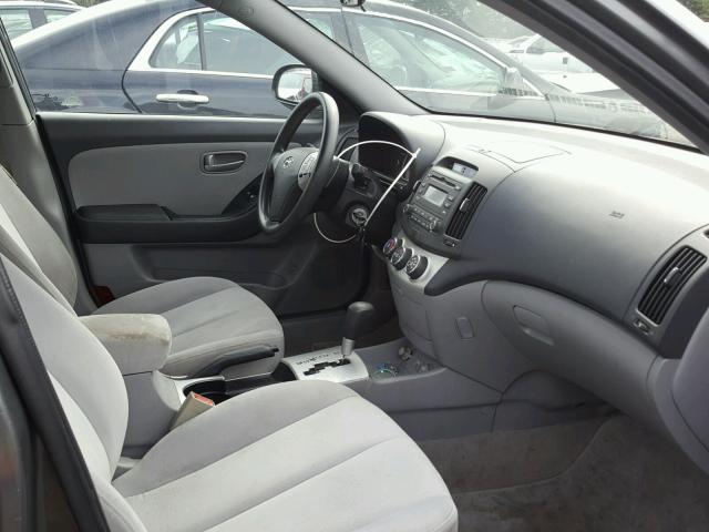 KMHDU46D37U212588 - 2007 HYUNDAI ELANTRA GL SILVER photo 5