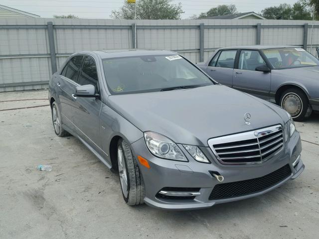 WDDHF5KB4CA587384 - 2012 MERCEDES-BENZ E 350 GRAY photo 1