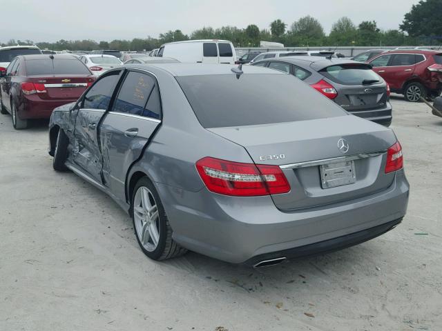 WDDHF5KB4CA587384 - 2012 MERCEDES-BENZ E 350 GRAY photo 3