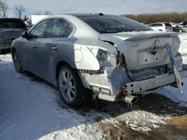 1N4AA5AP2DC813778 - 2013 NISSAN MAXIMA S SILVER photo 3