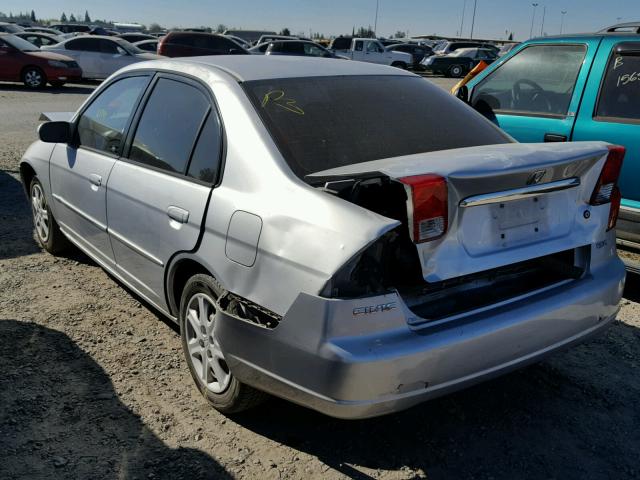 2HGES26833H512040 - 2003 HONDA CIVIC EX SILVER photo 3