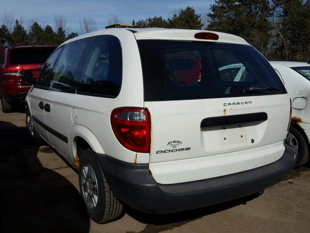 1D8GP25E76B692444 - 2006 DODGE CARAVAN SE WHITE photo 3