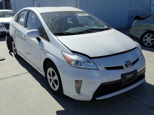 JTDKN3DU7D0347971 - 2013 TOYOTA PRIUS WHITE photo 1