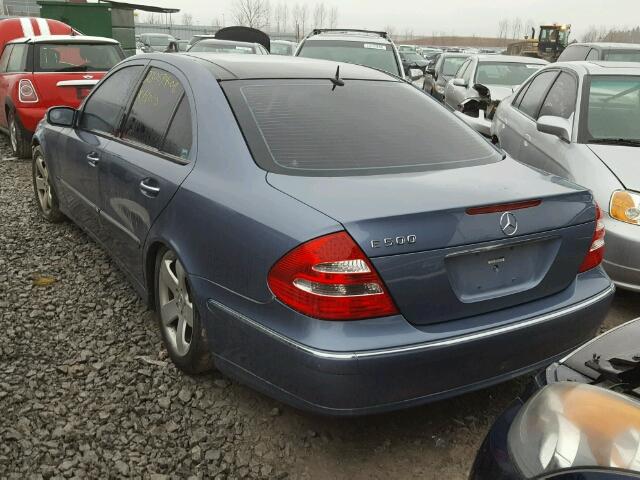 WDBUF70J63A168532 - 2003 MERCEDES-BENZ E 500 BLUE photo 3