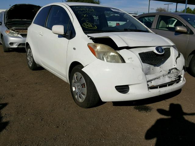 JTDJT923X75116438 - 2007 TOYOTA YARIS WHITE photo 1