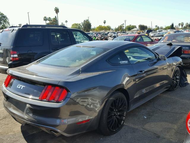 1FA6P8CF1H5266233 - 2017 FORD MUSTANG GT CHARCOAL photo 4