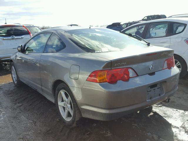 JH4DC53032C042597 - 2002 ACURA RSX TYPE-S GRAY photo 3