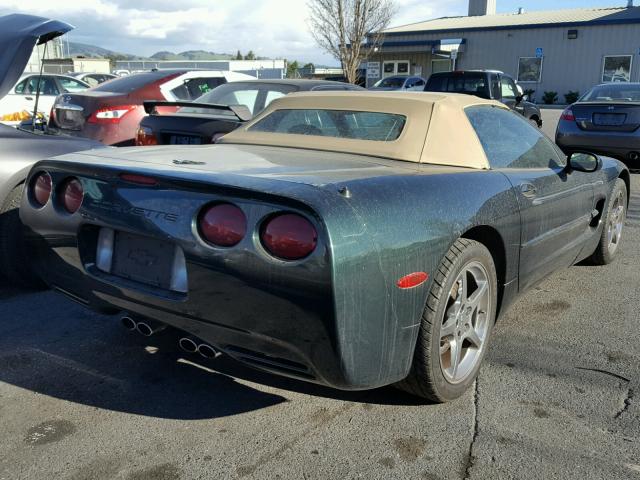 1G1YY32G015110518 - 2001 CHEVROLET CORVETTE GREEN photo 4