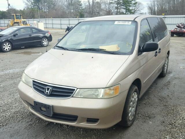 2HKRL18502H587746 - 2002 HONDA ODYSSEY LX TAN photo 2