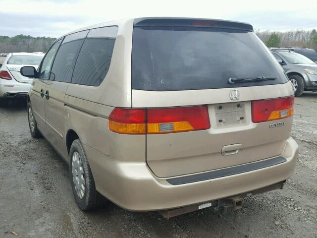 2HKRL18502H587746 - 2002 HONDA ODYSSEY LX TAN photo 3