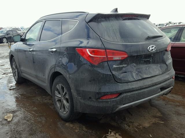 5XYZUDLB0FG254634 - 2015 HYUNDAI SANTA FE S BLACK photo 3