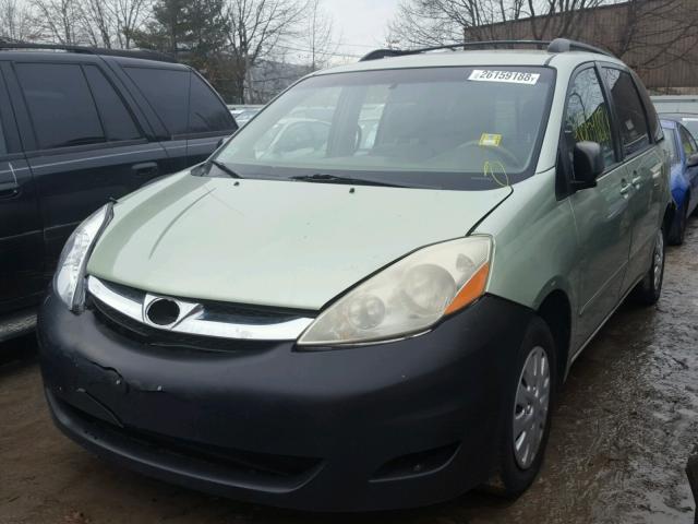 5TDZA23C06S431241 - 2006 TOYOTA SIENNA CE GREEN photo 2