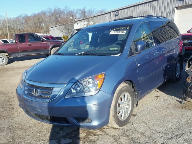 5FNRL3H5XAB093449 - 2010 HONDA ODYSSEY EX BLUE photo 2