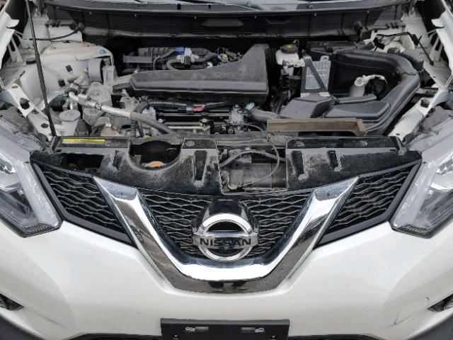 5N1AT2MT1GC821298 - 2016 NISSAN ROGUE S WHITE photo 7