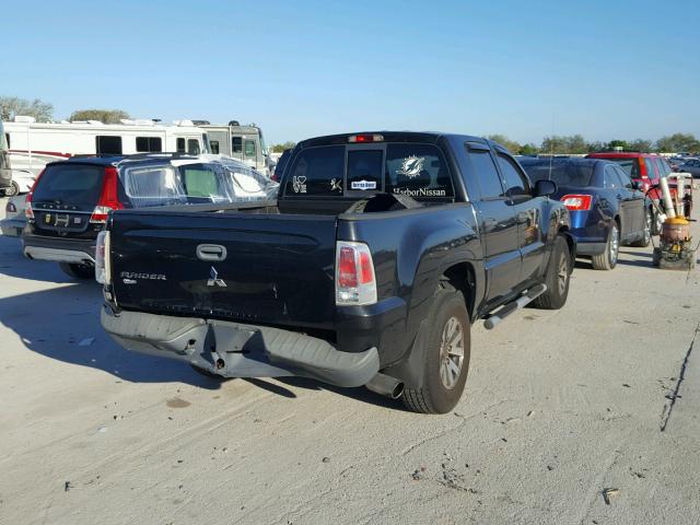 1Z7HC28K18S620064 - 2008 MITSUBISHI RAIDER LS BLACK photo 4