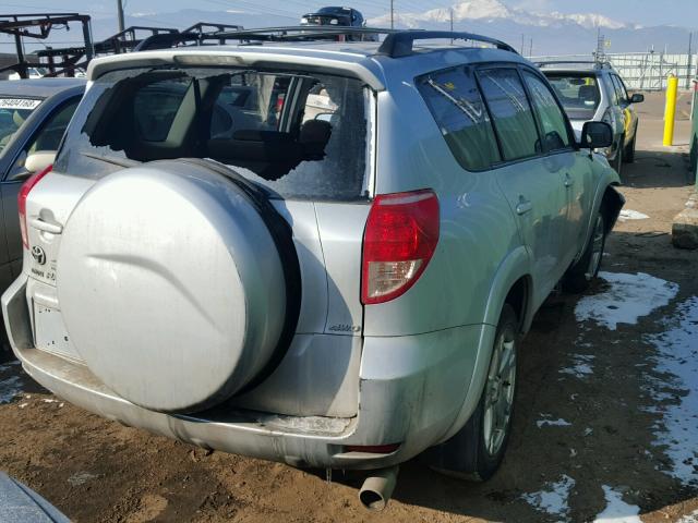 JTMBK32V975020385 - 2007 TOYOTA RAV4 SPORT SILVER photo 4