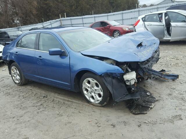 3FAHP0HA6AR257411 - 2010 FORD FUSION SE BLUE photo 1