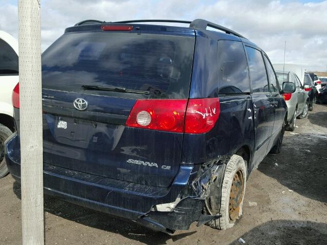 5TDZA29C96S431889 - 2006 TOYOTA SIENNA CE BLUE photo 4