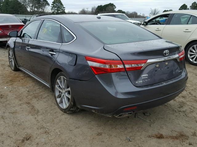 4T1BK1EB7FU180769 - 2015 TOYOTA AVALON XLE GRAY photo 3