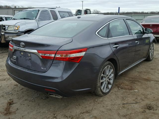 4T1BK1EB7FU180769 - 2015 TOYOTA AVALON XLE GRAY photo 4