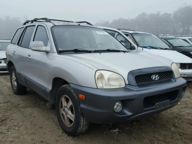 KM8SC13E24U600767 - 2004 HYUNDAI SANTA FE G SILVER photo 1