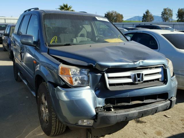 5FNYF28428B013494 - 2008 HONDA PILOT EX BLUE photo 1