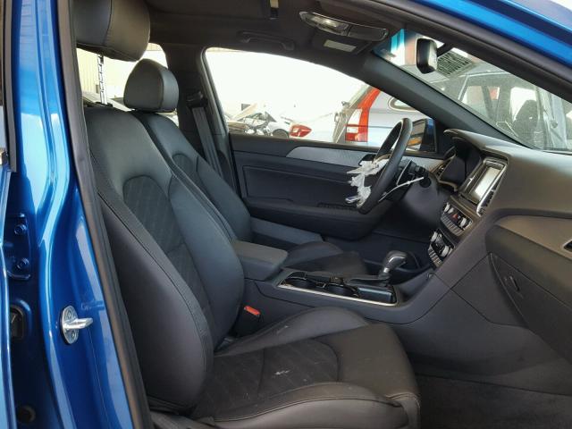 5NPE34AF1JH624742 - 2018 HYUNDAI SONATA SPO BLUE photo 5
