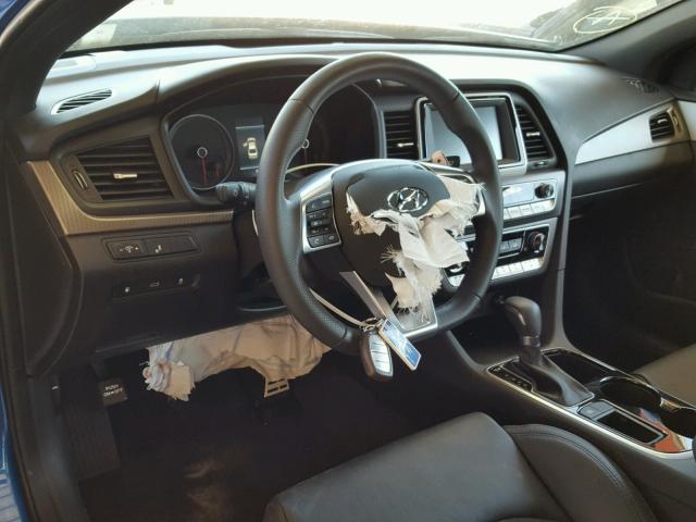 5NPE34AF1JH624742 - 2018 HYUNDAI SONATA SPO BLUE photo 9