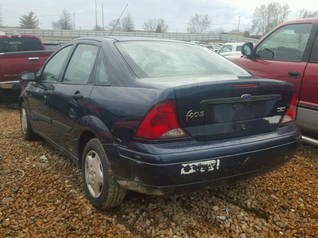 1FAFP33P03W257635 - 2003 FORD FOCUS LX BLUE photo 3