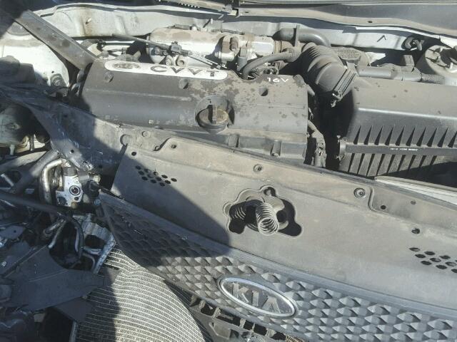 KNADE123086384898 - 2008 KIA RIO BASE SILVER photo 7