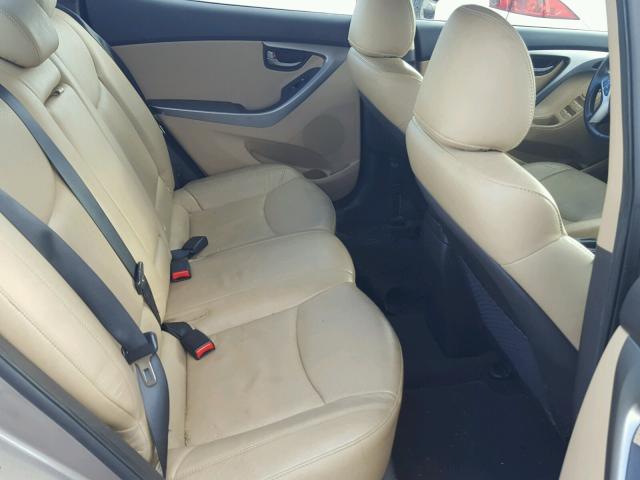 5NPDH4AE1BH043599 - 2011 HYUNDAI ELANTRA GL GOLD photo 6