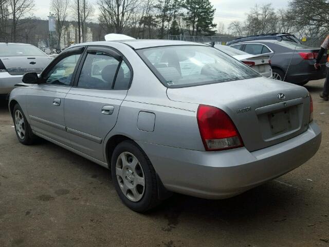 KMHDN45D21U081899 - 2001 HYUNDAI ELANTRA GL SILVER photo 3