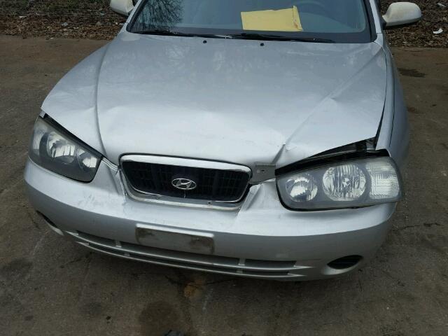 KMHDN45D21U081899 - 2001 HYUNDAI ELANTRA GL SILVER photo 9