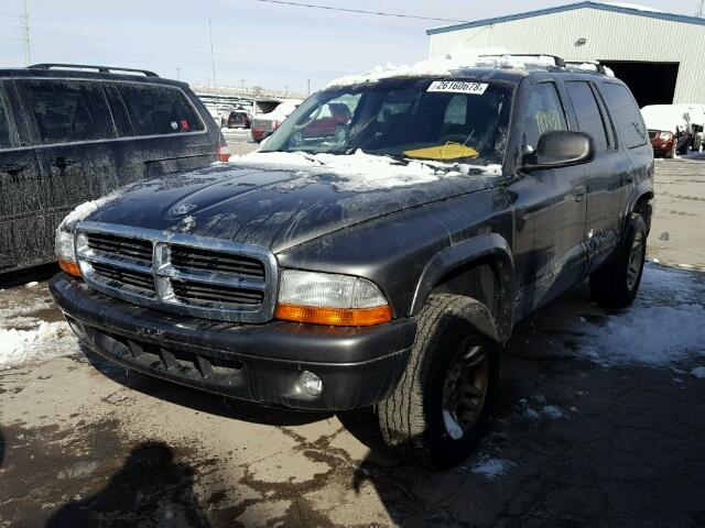 1D4HS48Z63F596291 - 2003 DODGE DURANGO SL GRAY photo 2