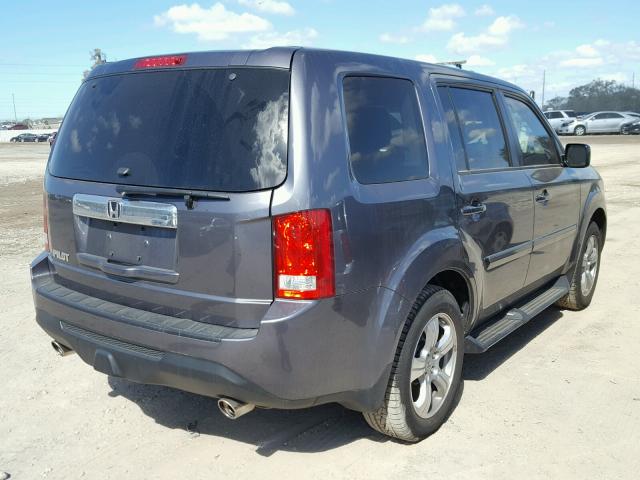 5FNYF3H79FB021217 - 2015 HONDA PILOT EXLN GRAY photo 4