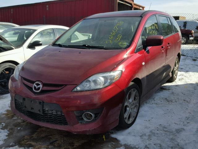 JM1CR293580324830 - 2008 MAZDA 5 RED photo 2